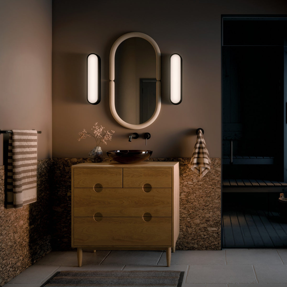 Barre de salle de bain DEL | Daines