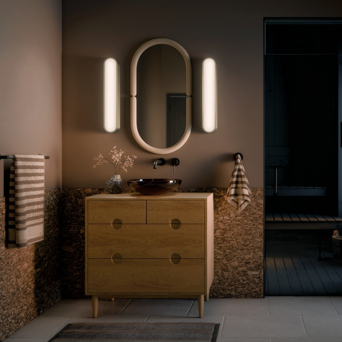 Barre de salle de bain DEL | Daines