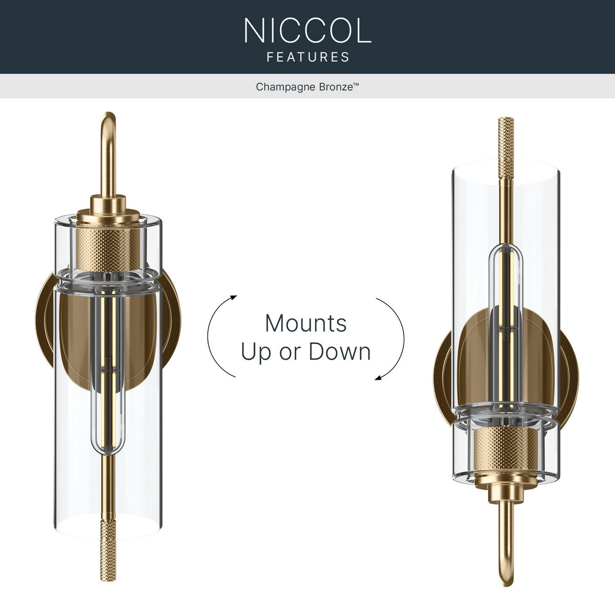 Applique murale 1 lumière | Niccol