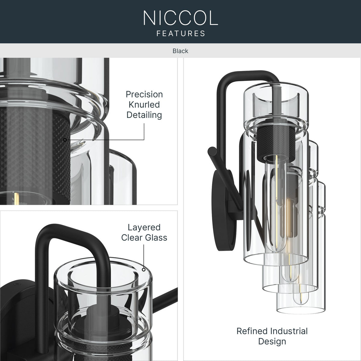Applique de salle de bain 3 lumières | Niccol