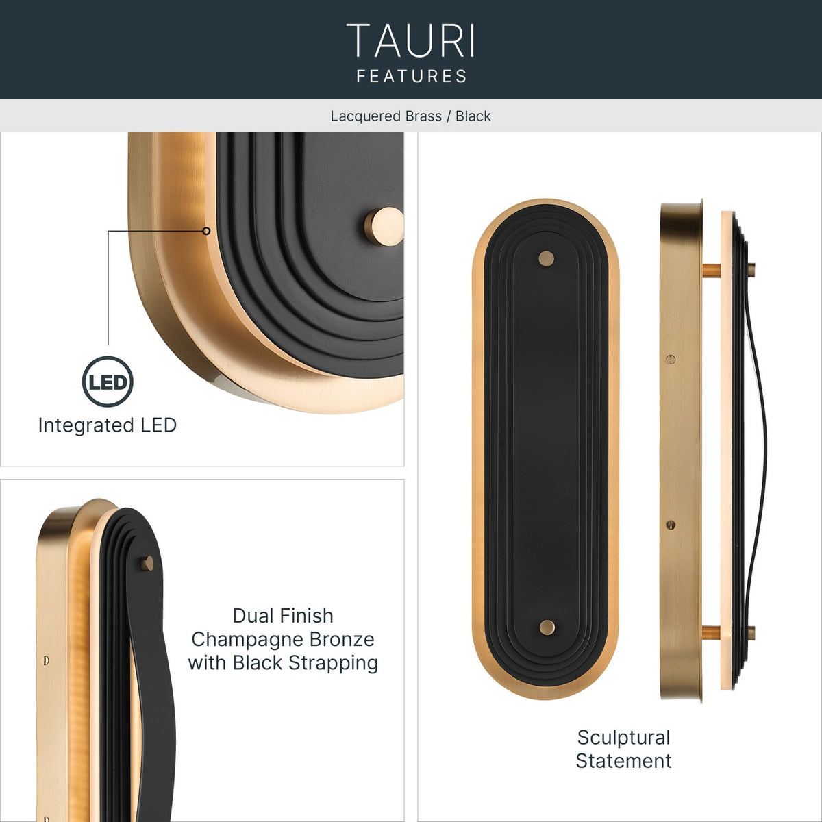 Applique murale DEL | Tauri