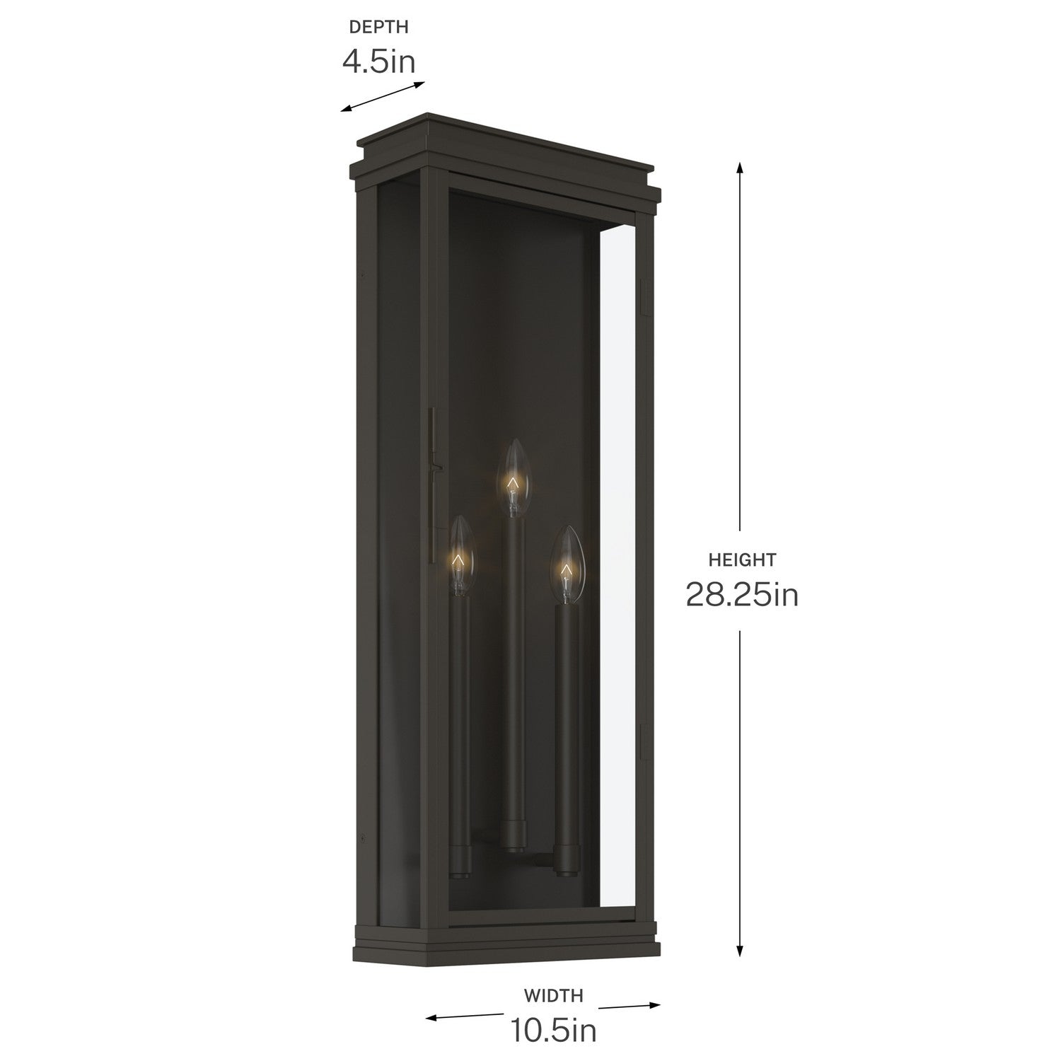 Applique murale extérieure 3 lumières | Lundon