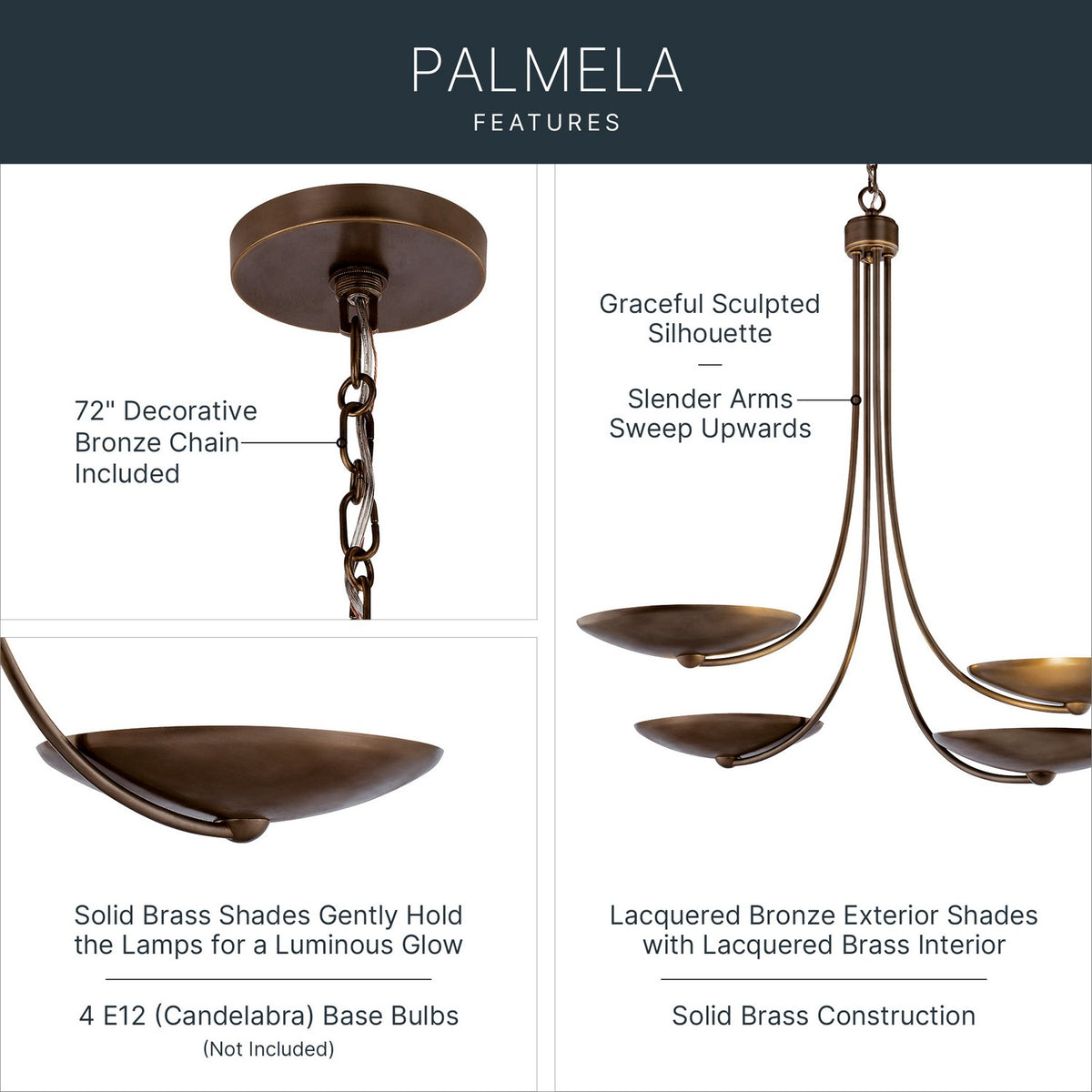 Lustre 4 lumières | Palmela