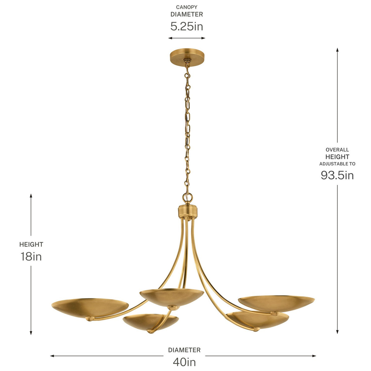 Lustre 5 lumières | Palmela