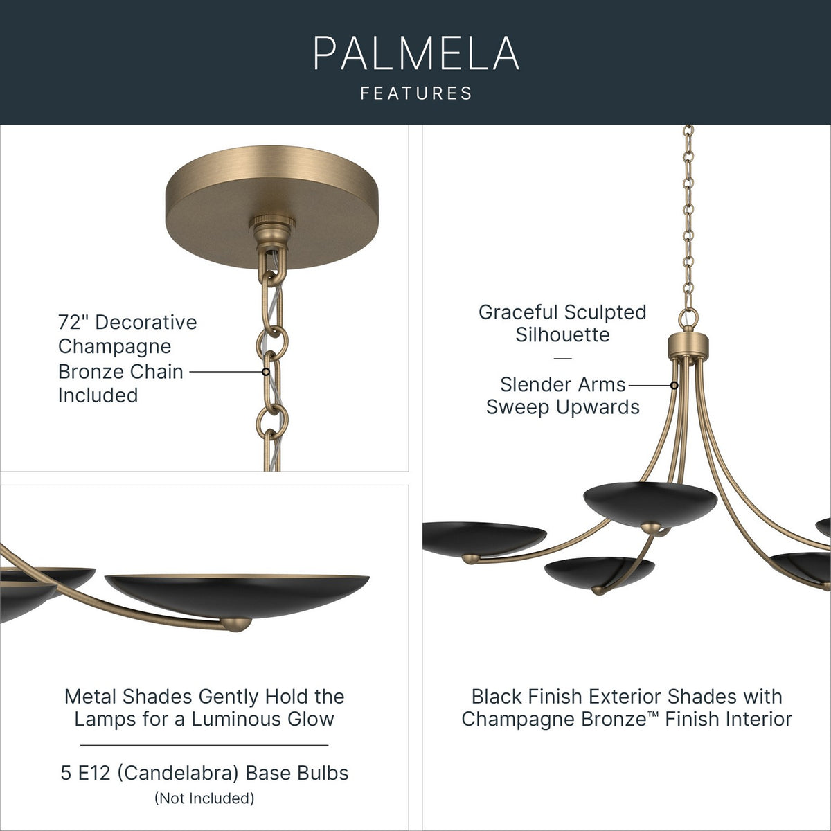 Lustre 5 lumières | Palmela