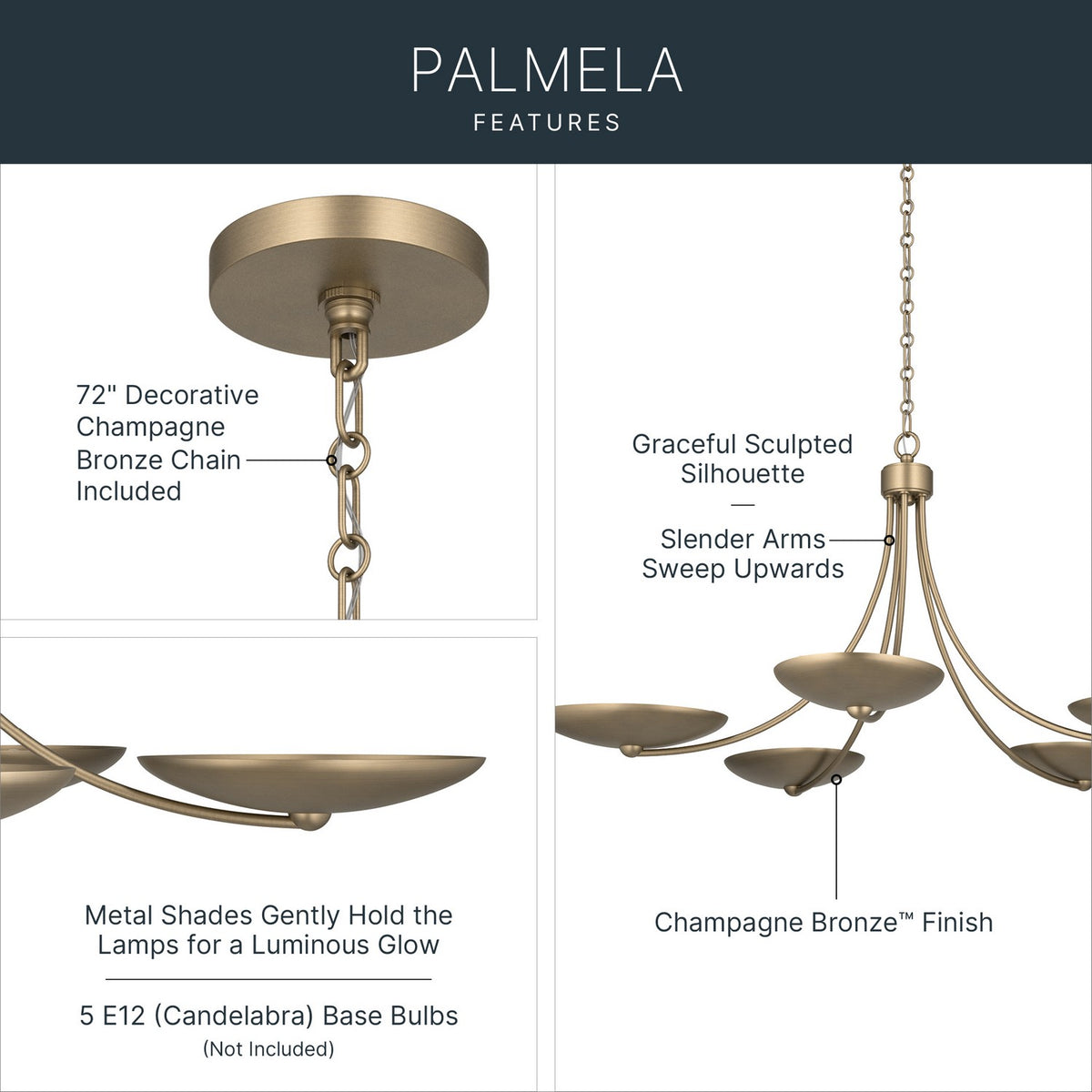 Lustre 5 lumières | Palmela