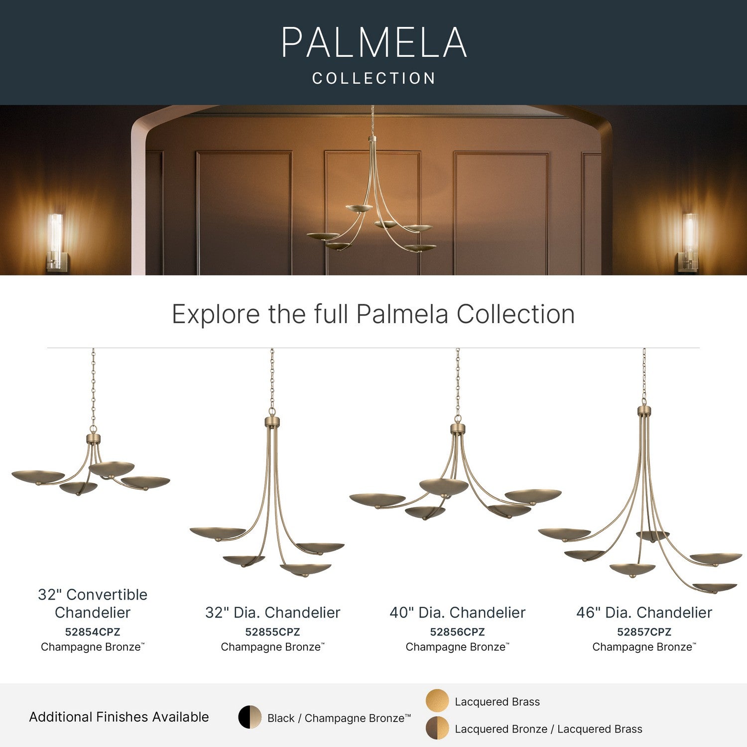 Lustre ou semi-plafonnier 4 lumières | Palmela