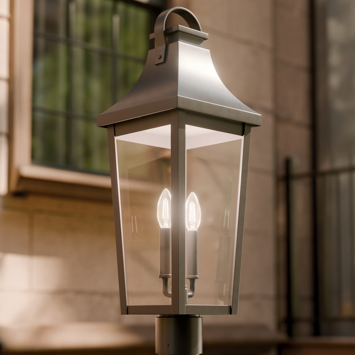 Lanterne sur poteau extérieure 2 lumières | Cleary
