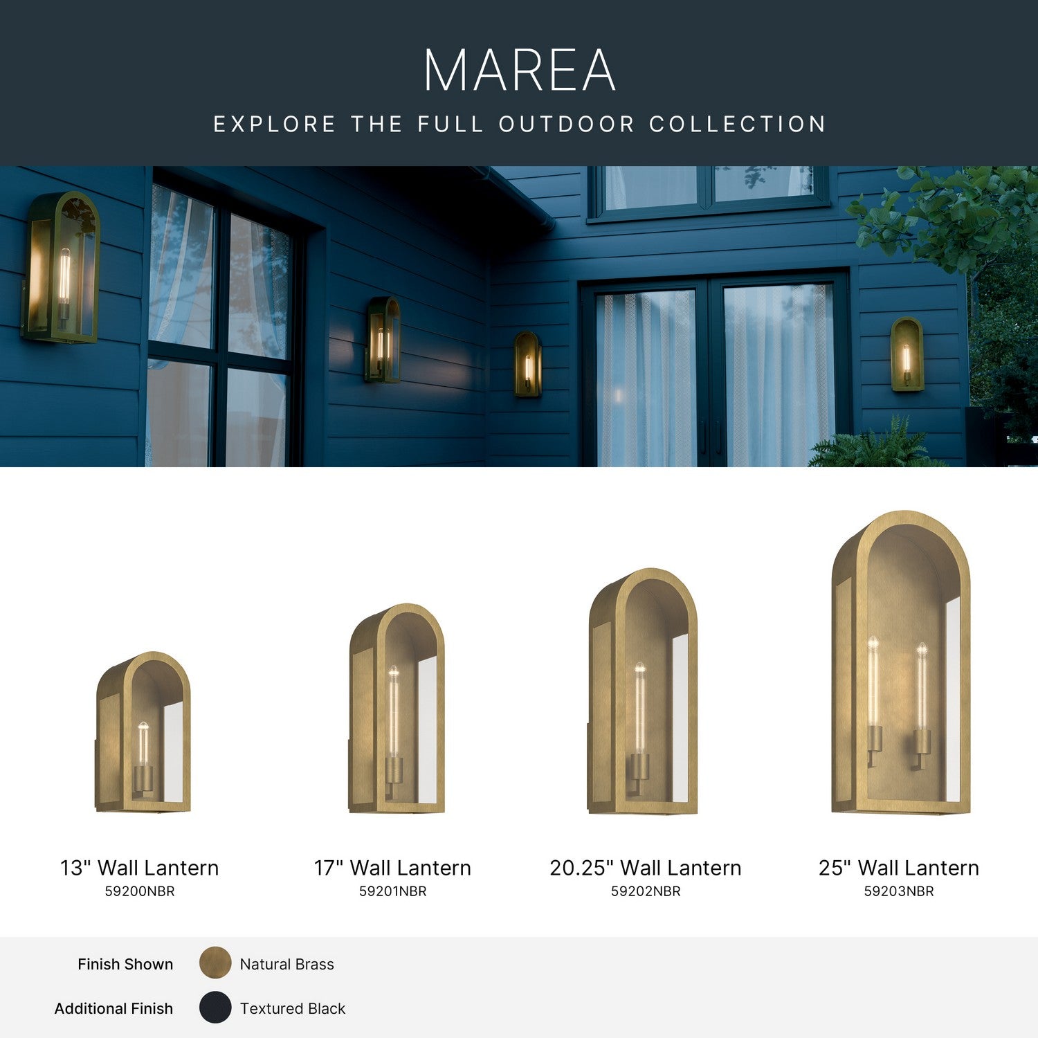 Applique murale extérieure 2 lumières | Marea