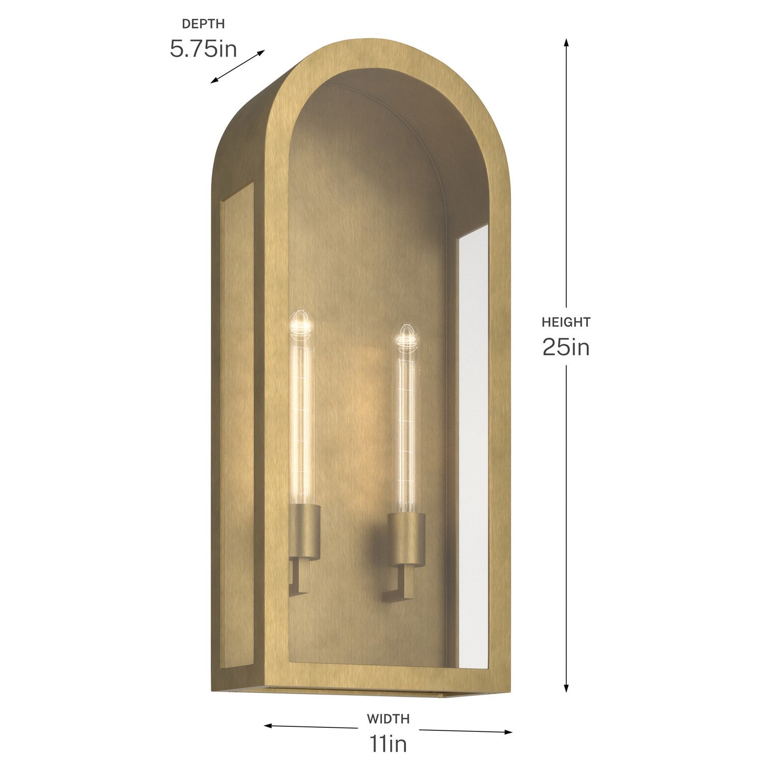 Applique murale extérieure 2 lumières | Marea