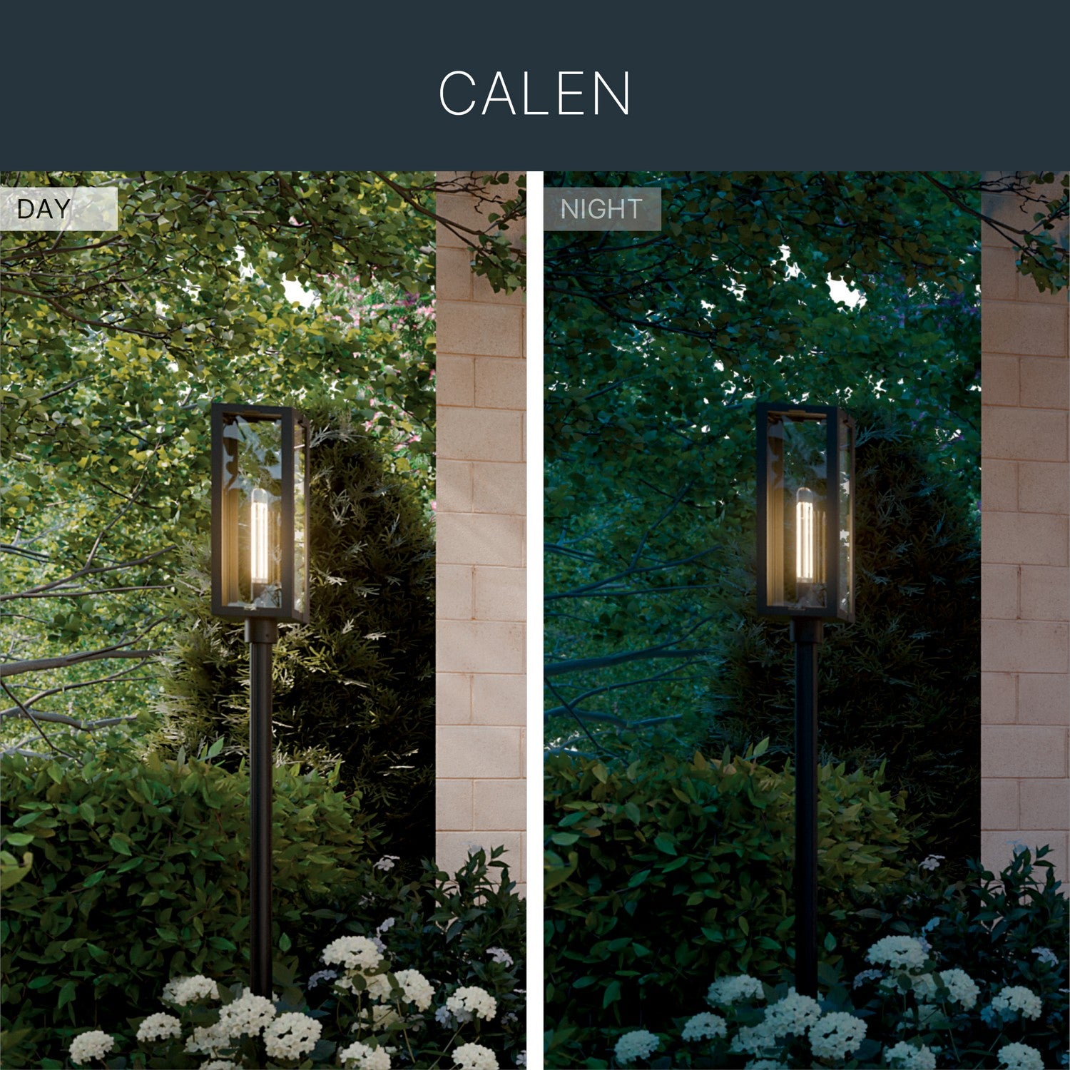 Lanterne sur poteau extérieure 1 lumière | Calen