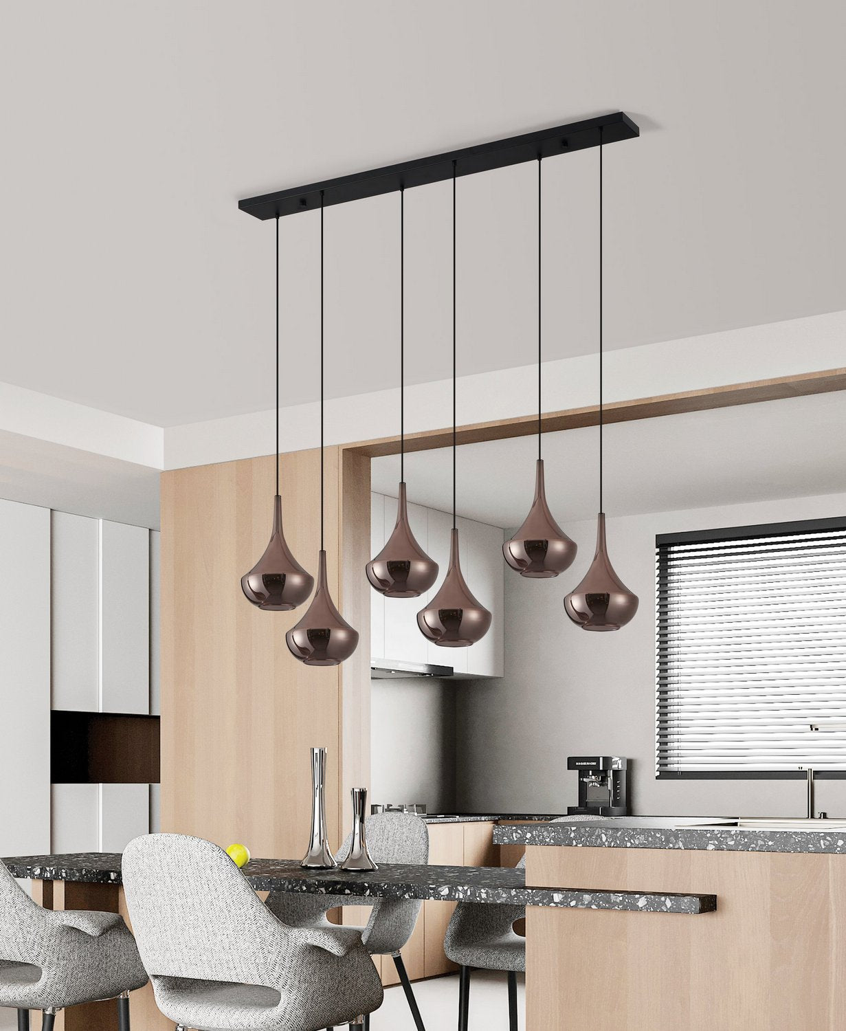 Suspension 6 lumières | Almoster