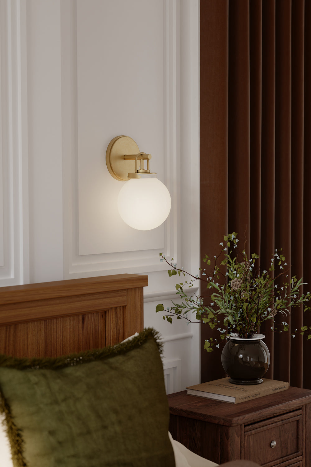 Applique de salle de bain 1 lumière | Ortesa