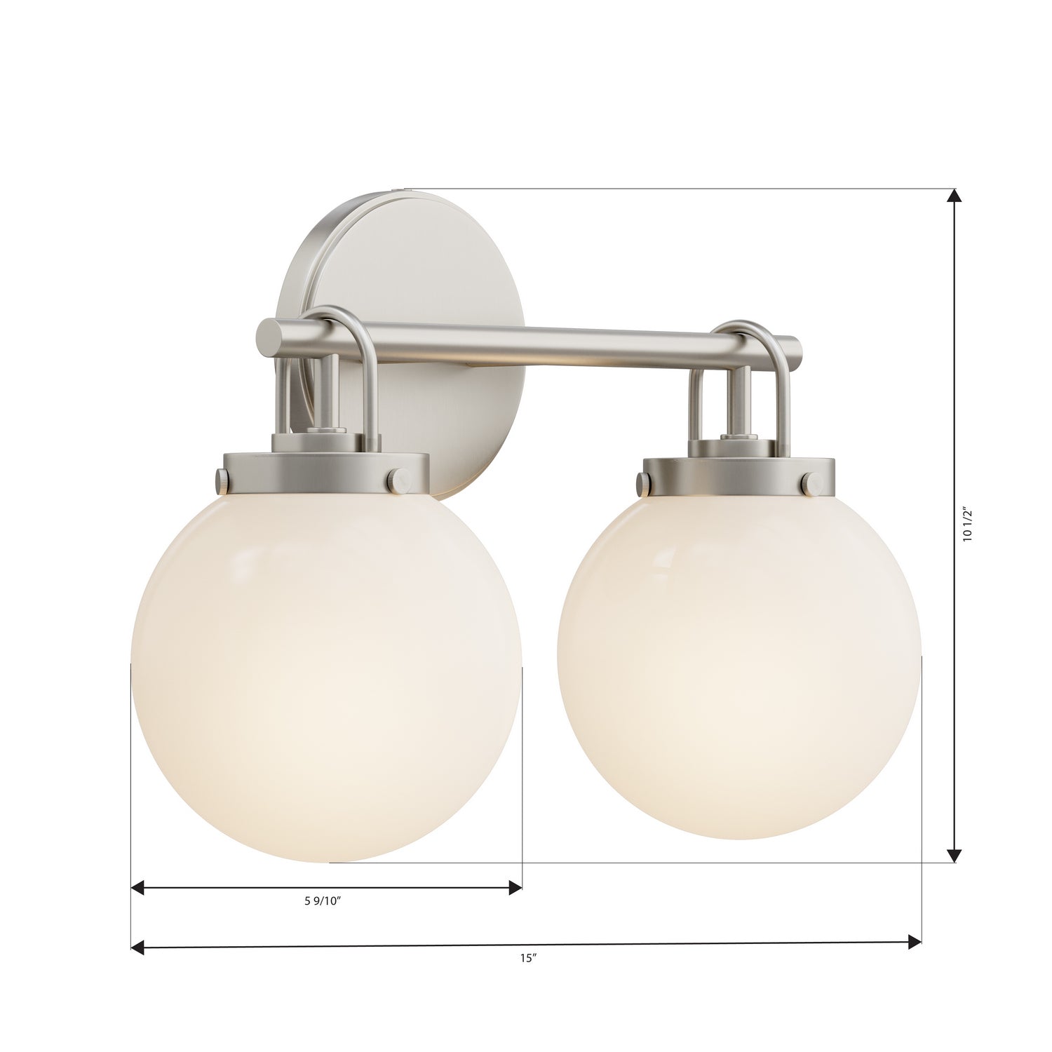 Applique de vanité 2 lumières | Ortesa