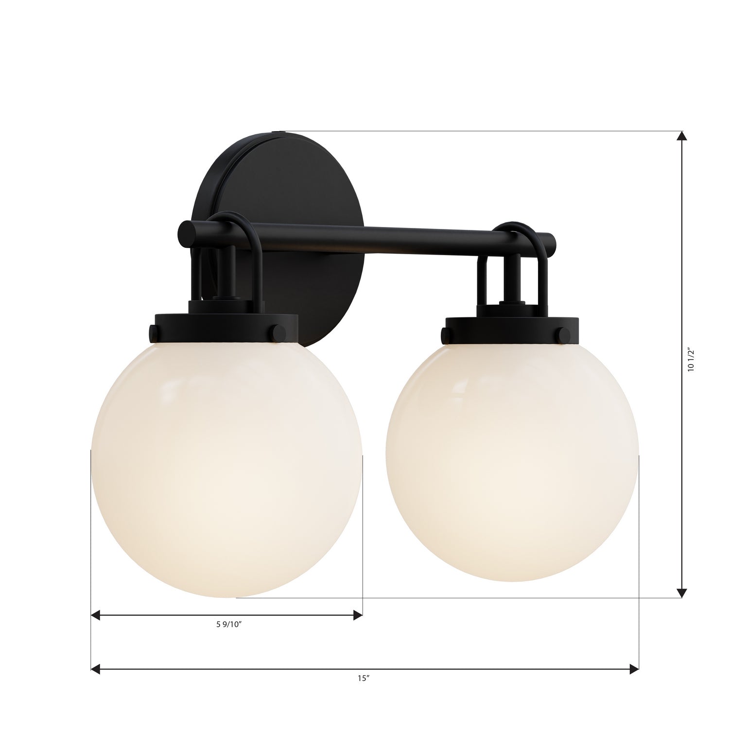 Applique de vanité 2 lumières | Ortesa