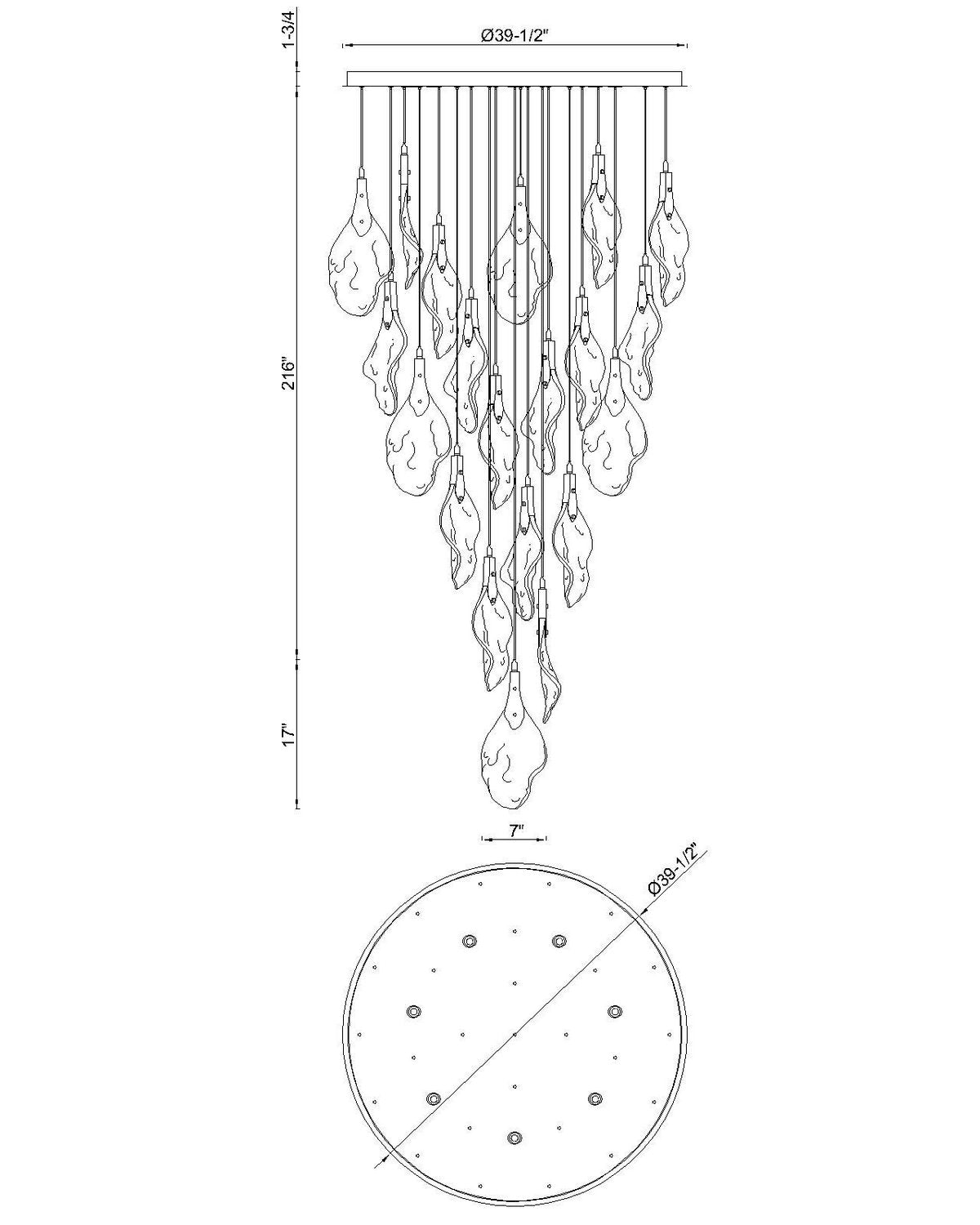 Lustre DEL | Jateo