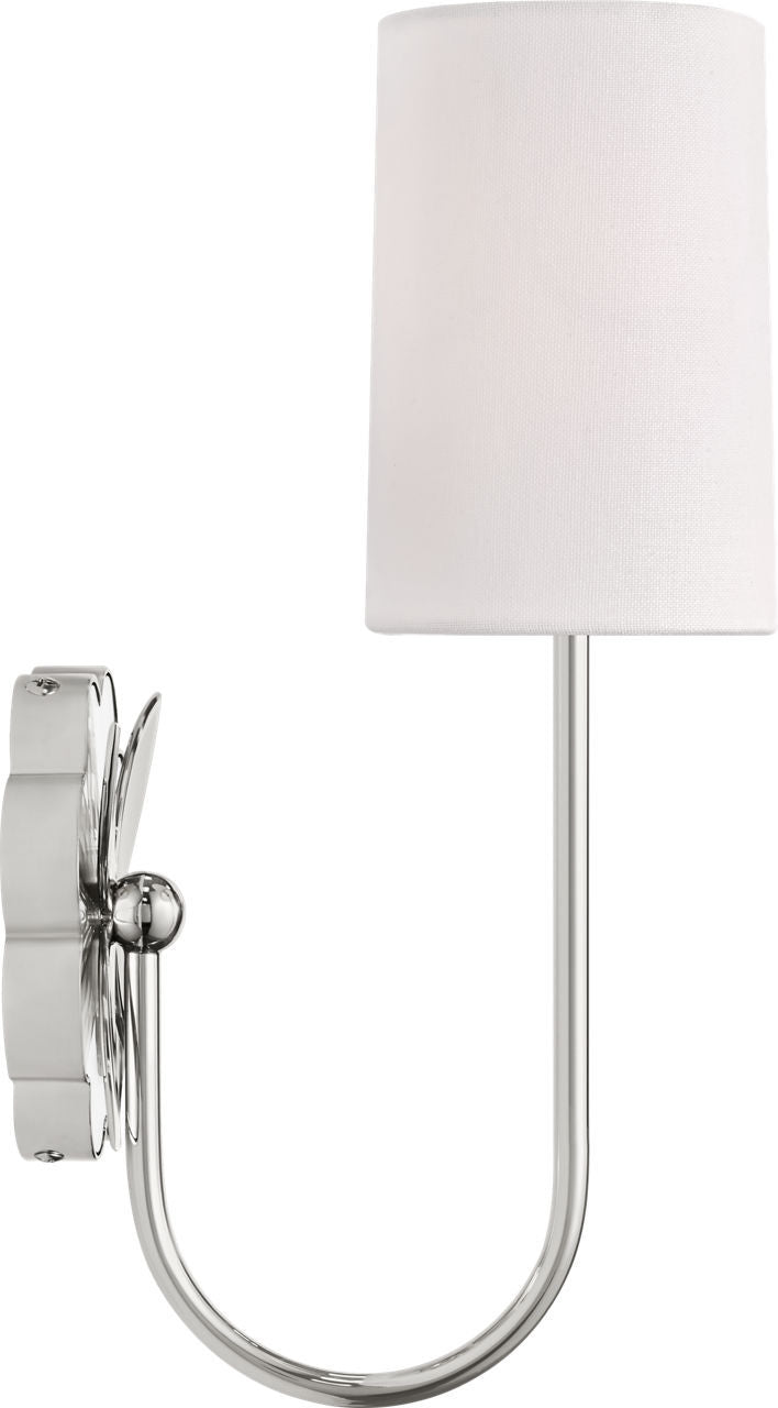 Applique murale 1 lumière | Polished Nickel | Spencer
