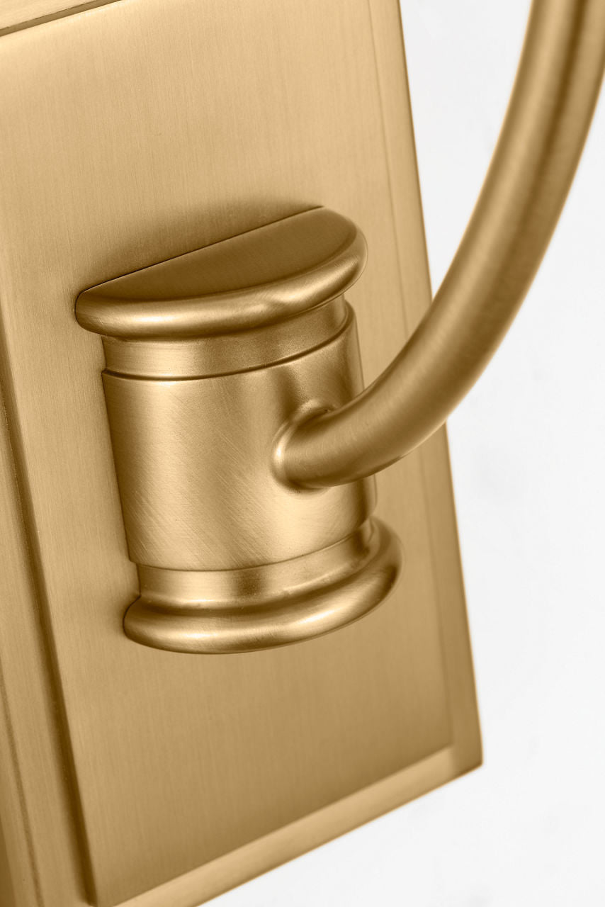 Applique murale 1 lumière | Burnished Brass | Marina