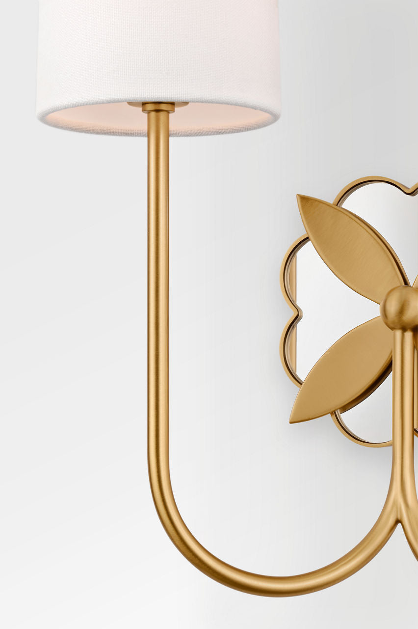Applique murale 2 lumières | Burnished Brass | Spencer