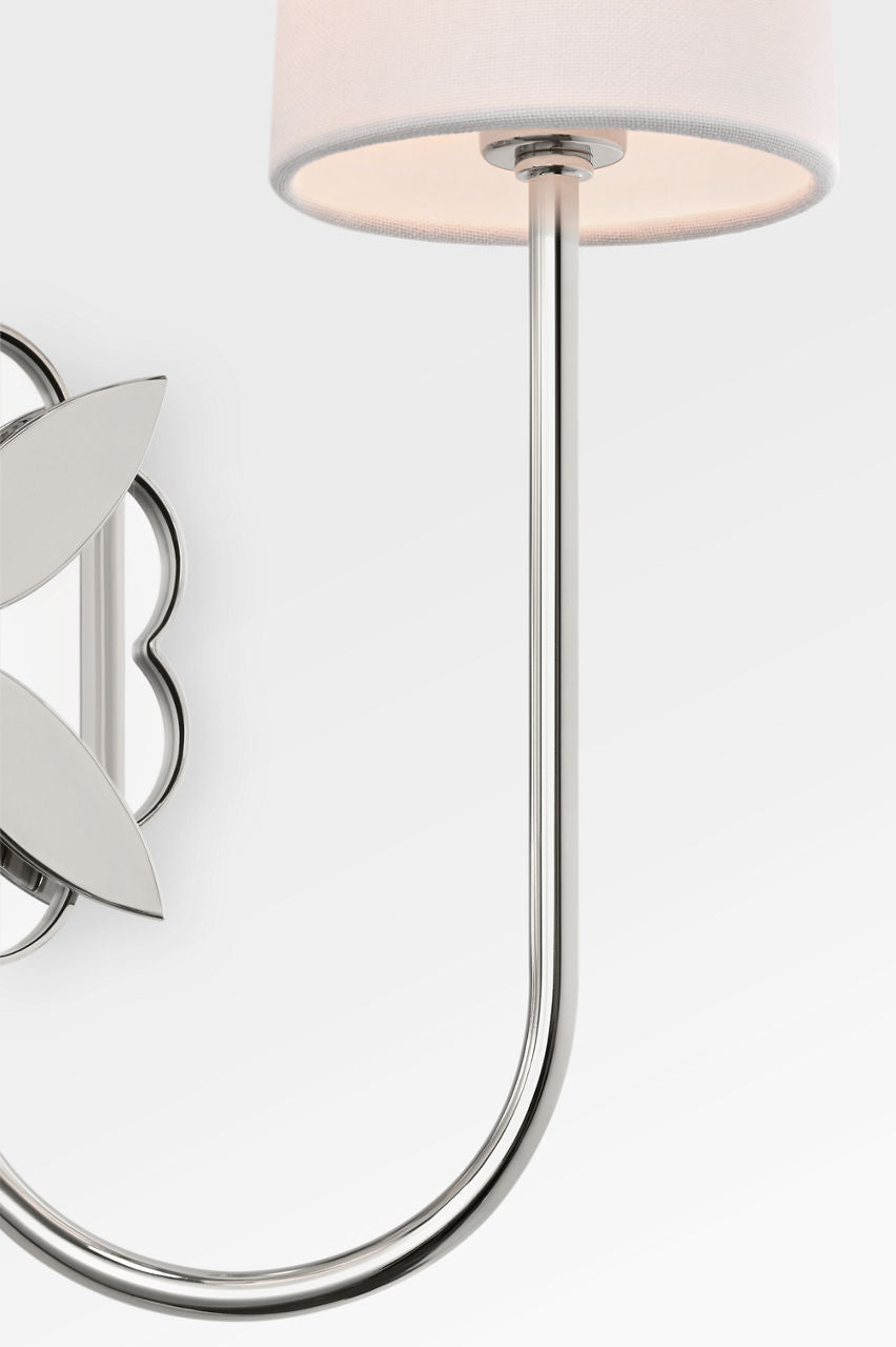 Applique murale 2 lumières | Polished Nickel | Spencer