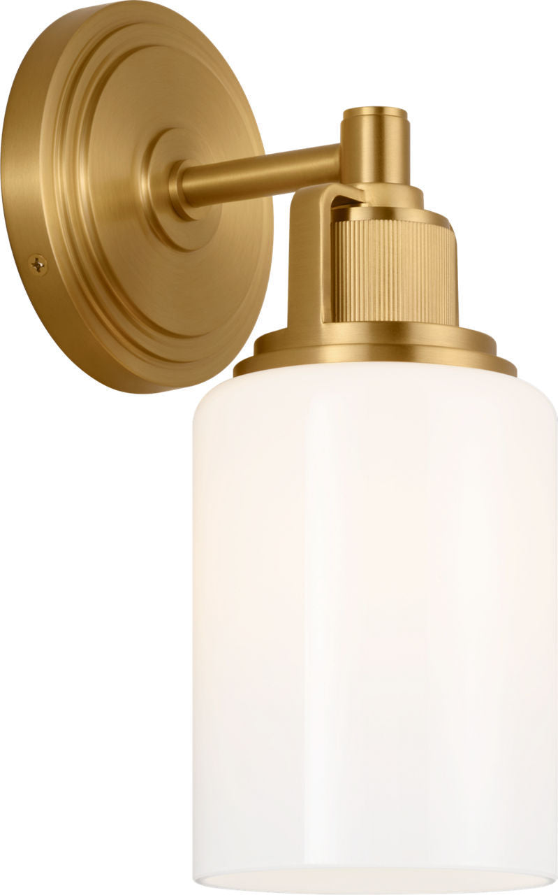 Applique de salle de bain 1 lumière | Burnished Brass | Ashford
