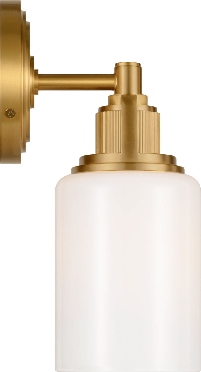 Applique de salle de bain 1 lumière | Burnished Brass | Ashford