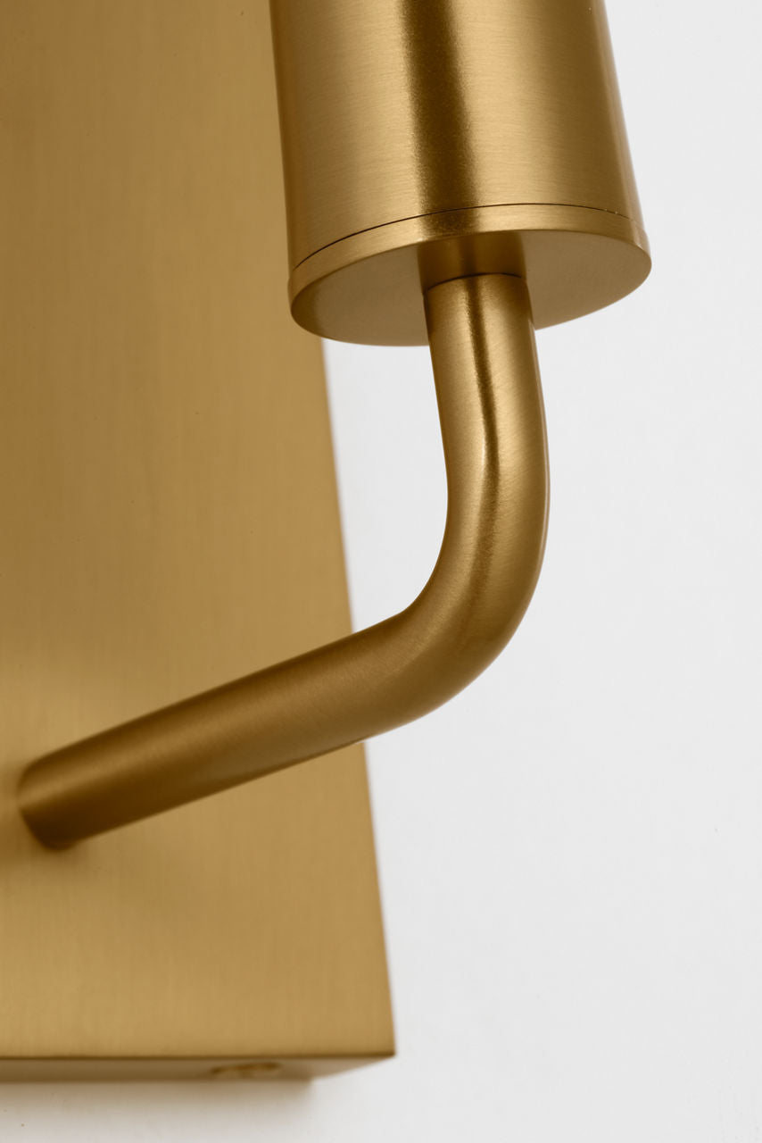 Applique murale 1 lumière | Burnished Brass | Lois