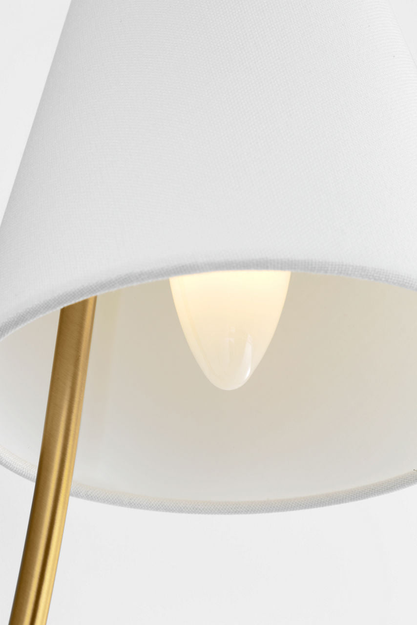 Applique murale 2 lumières | Burnished Brass | Marina
