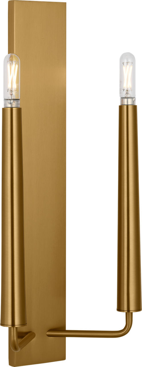 Applique murale 2 lumières | Burnished Brass | Lois