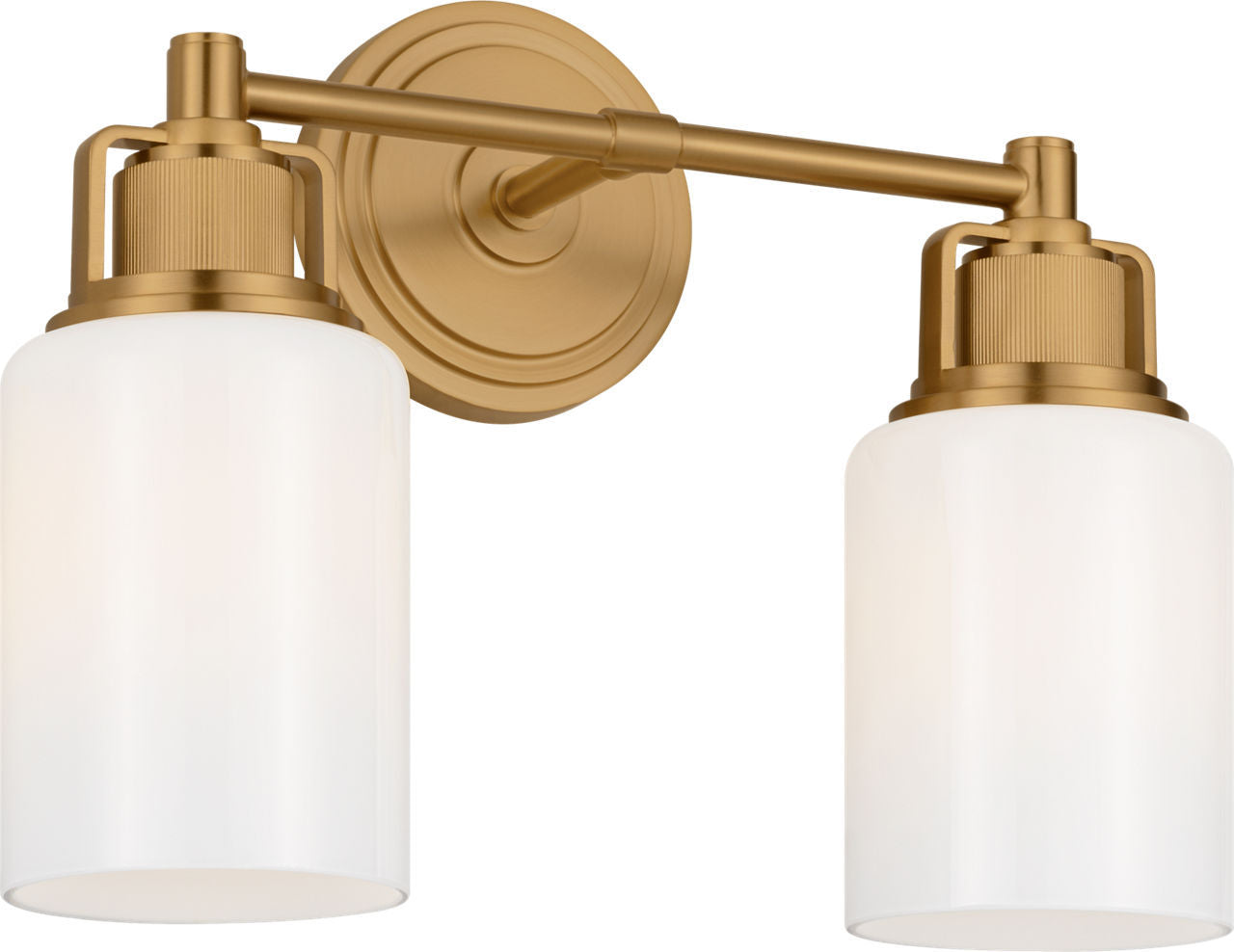 Applique de salle de bain 2 lumières | Burnished Brass | Ashford