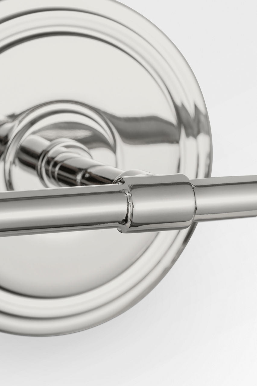 Applique de salle de bain 2 lumières | Polished Nickel | Ashford