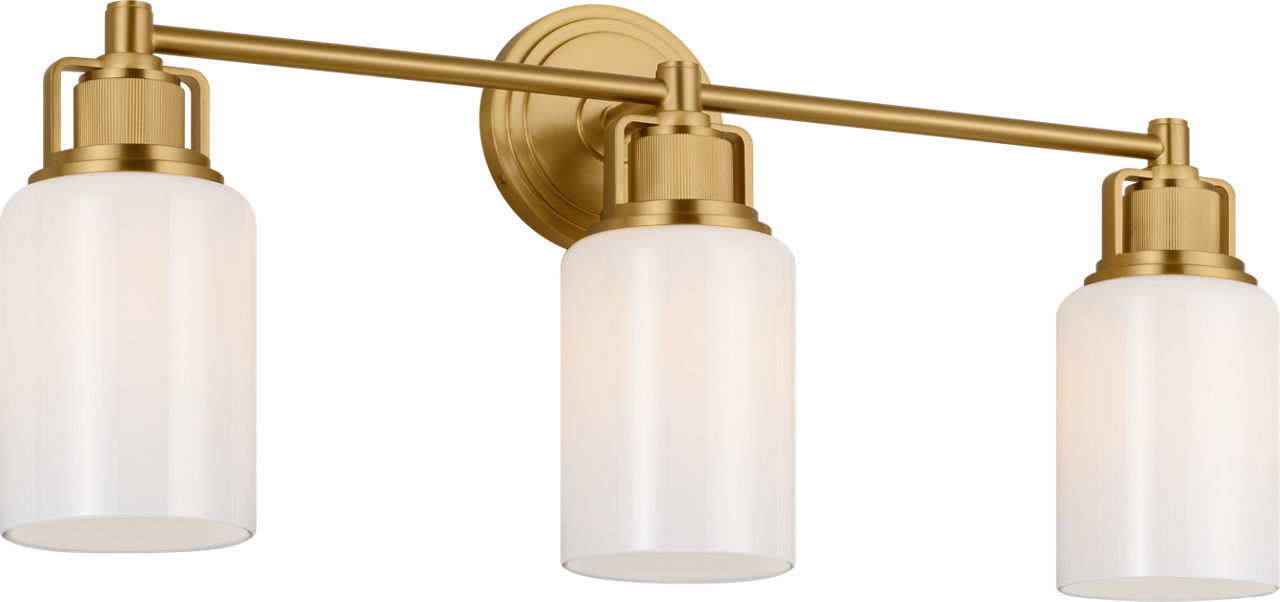 Applique de salle de bain 3 lumières | Burnished Brass | Ashford