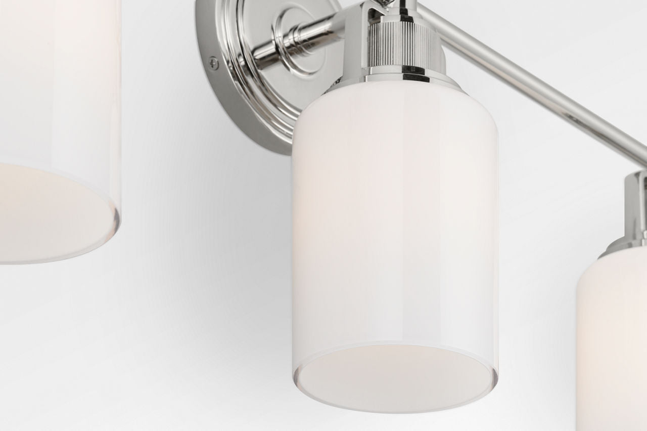 Applique de salle de bain 3 lumières | Polished Nickel | Ashford