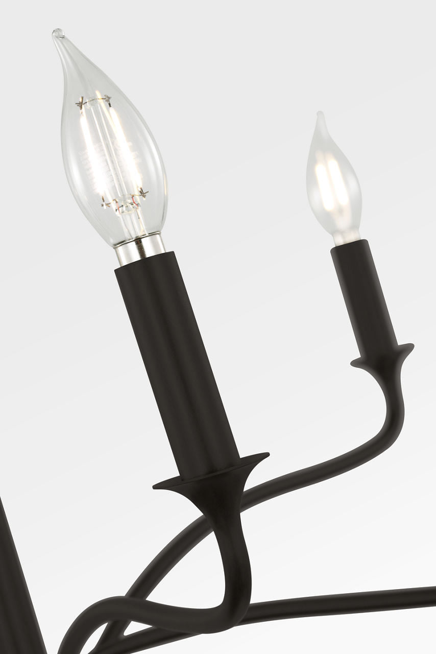 Lustre 6 lumières | Aged Iron | Chatsworth