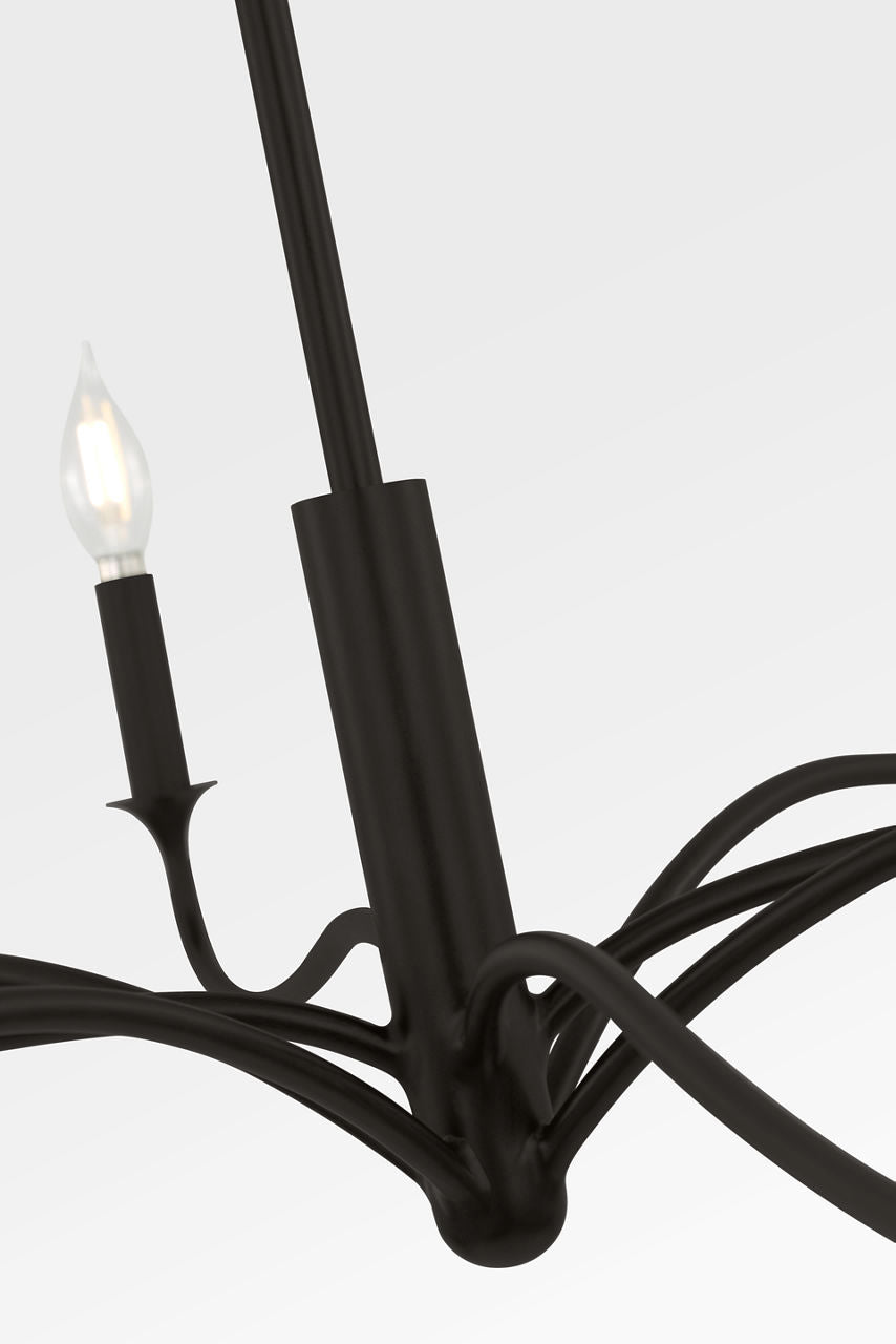 Lustre 8 lumières | Aged Iron | Chatsworth