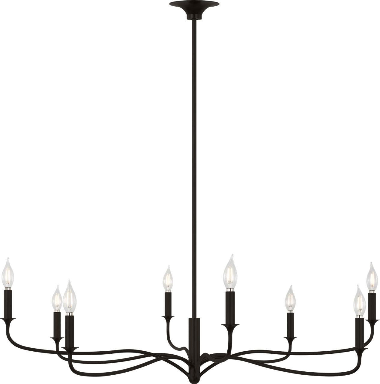 Lustre 8 lumières | Aged Iron | Chatsworth