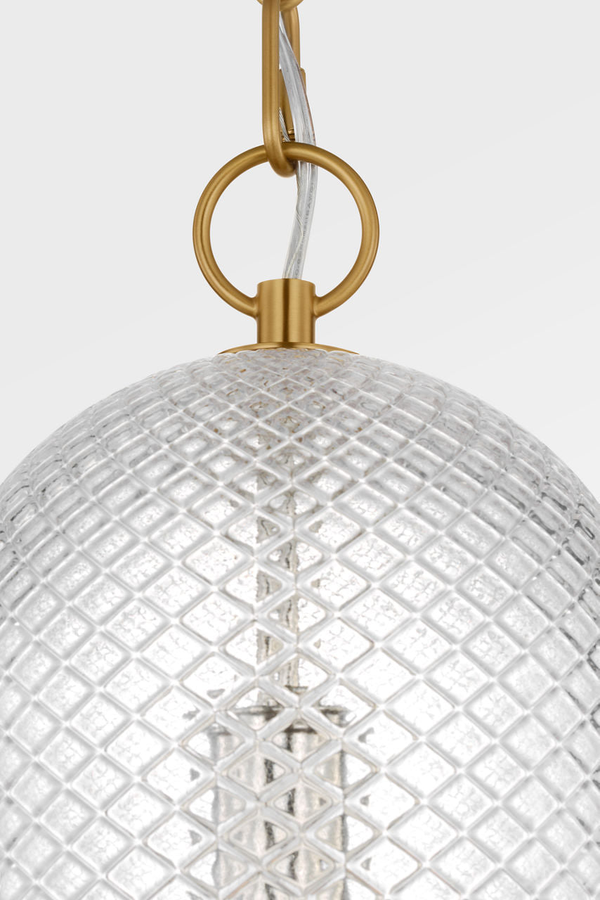 Suspension 1 lumière | Burnished Brass | Lucinda
