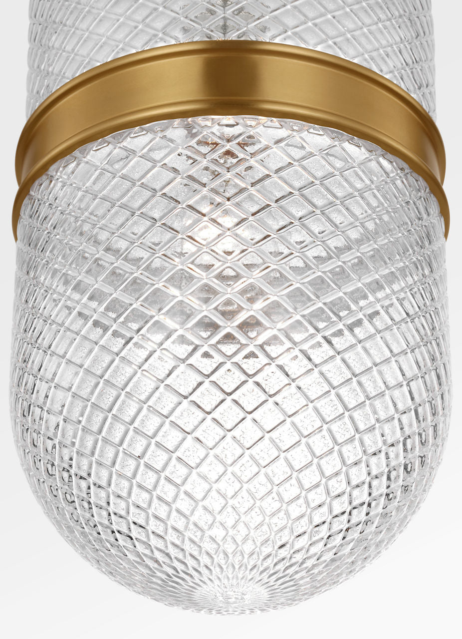 Suspension 1 lumière | Burnished Brass | Lucinda