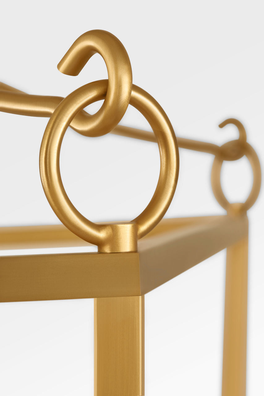 Lanterne 4 lumières | Burnished Brass | Carlyle