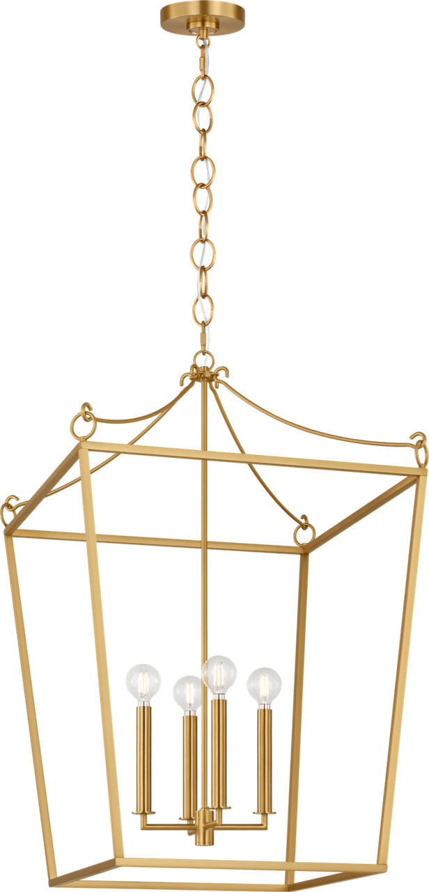 Lanterne 4 lumières | Burnished Brass | Carlyle