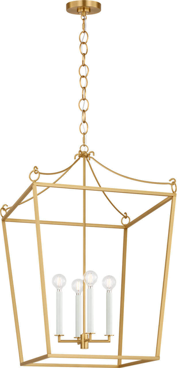 Lanterne 4 lumières | Burnished Brass | Carlyle