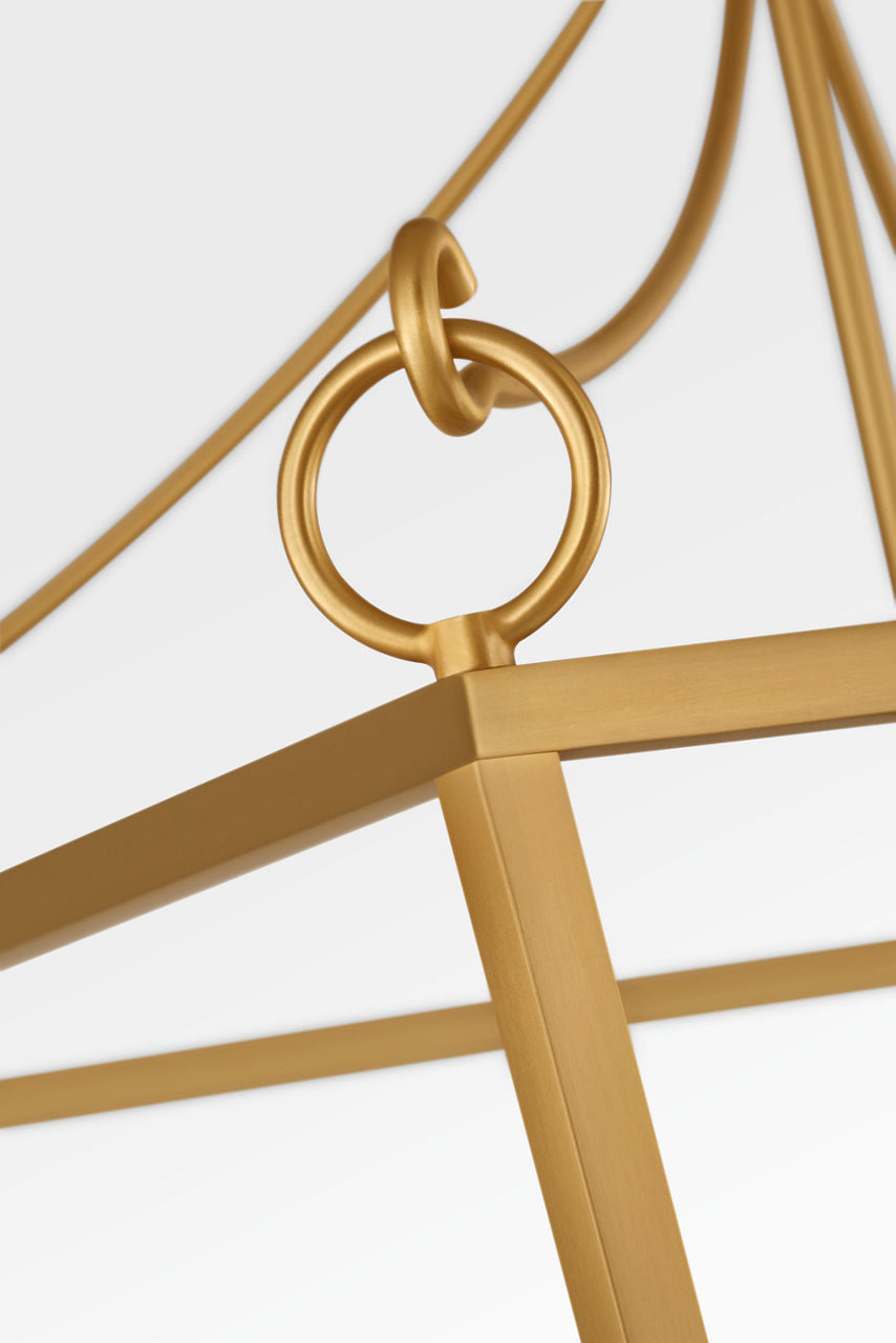 Lanterne 4 lumières | Burnished Brass | Carlyle