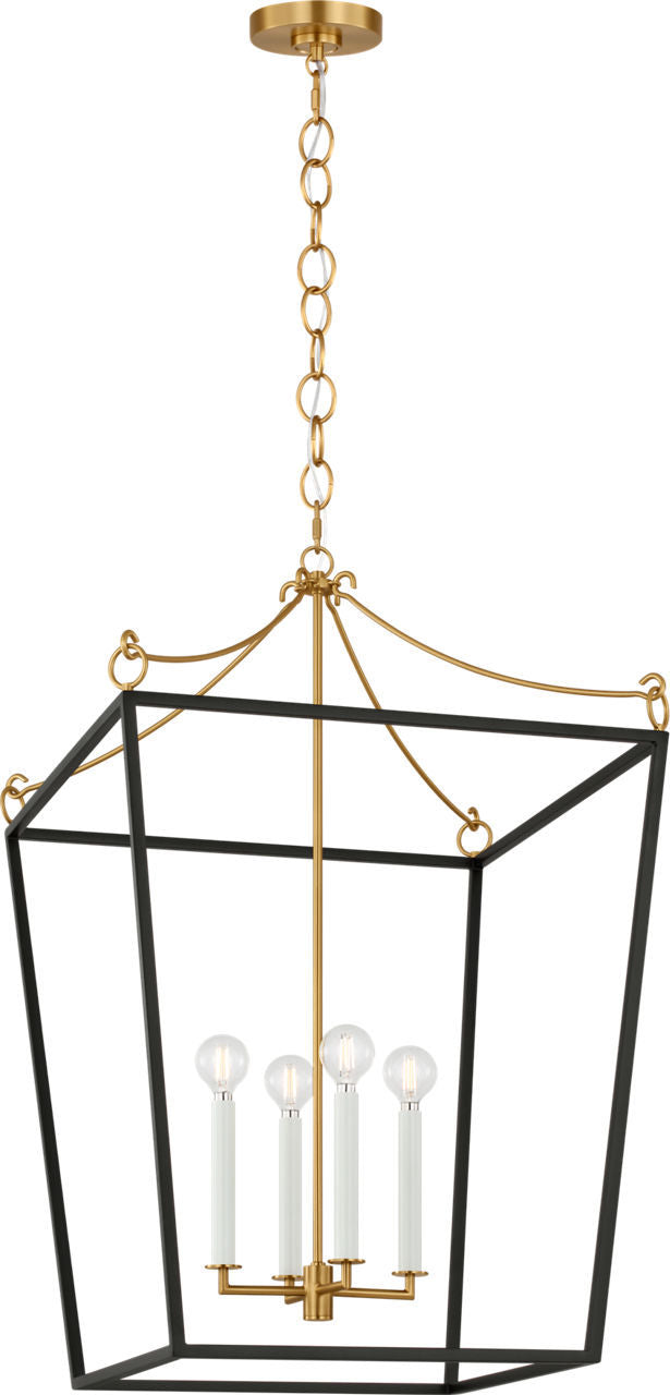 Lanterne 4 lumières | Burnished Brass | Carlyle