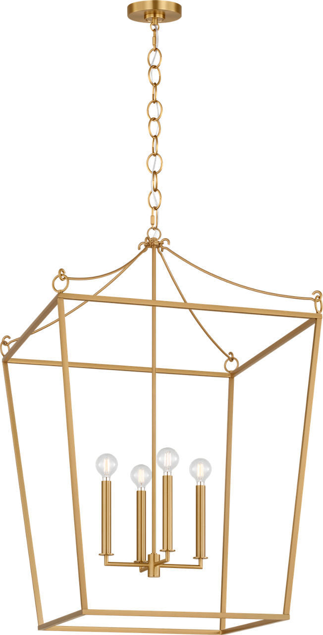 Lanterne 4 lumières | Burnished Brass | Carlyle
