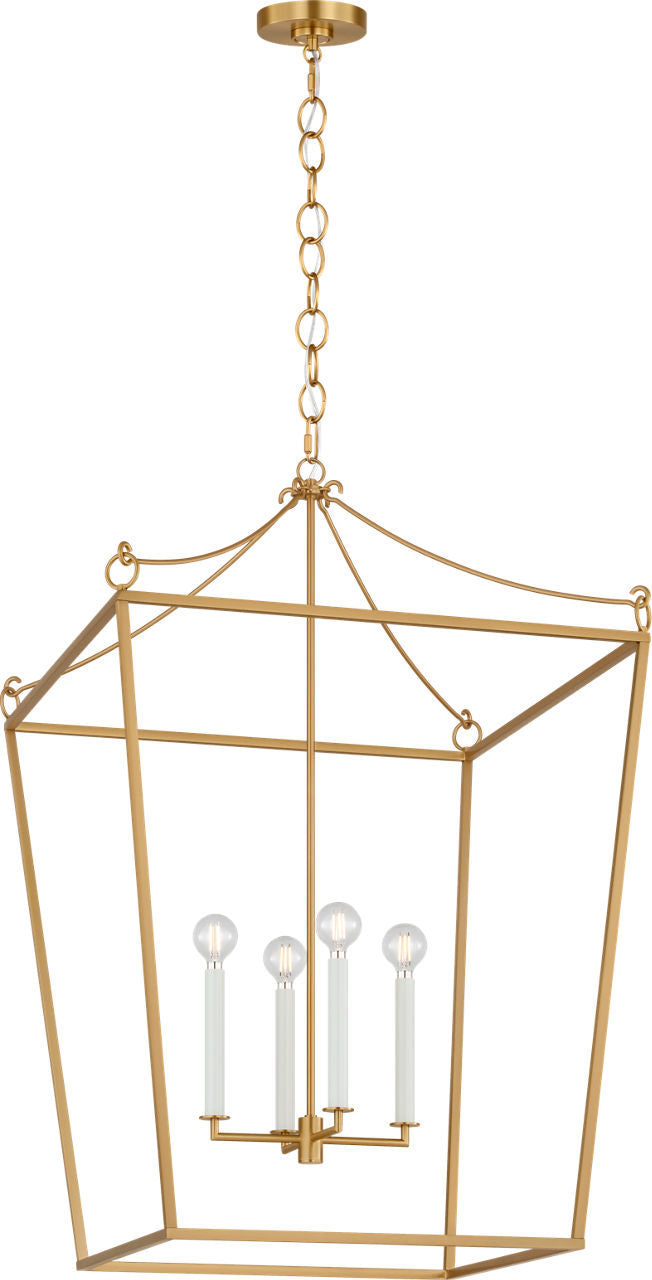 Lanterne 4 lumières | Burnished Brass | Carlyle