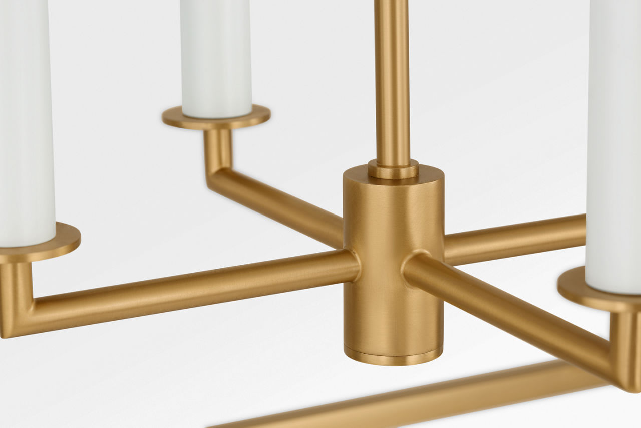 Lanterne 4 lumières | Burnished Brass | Carlyle