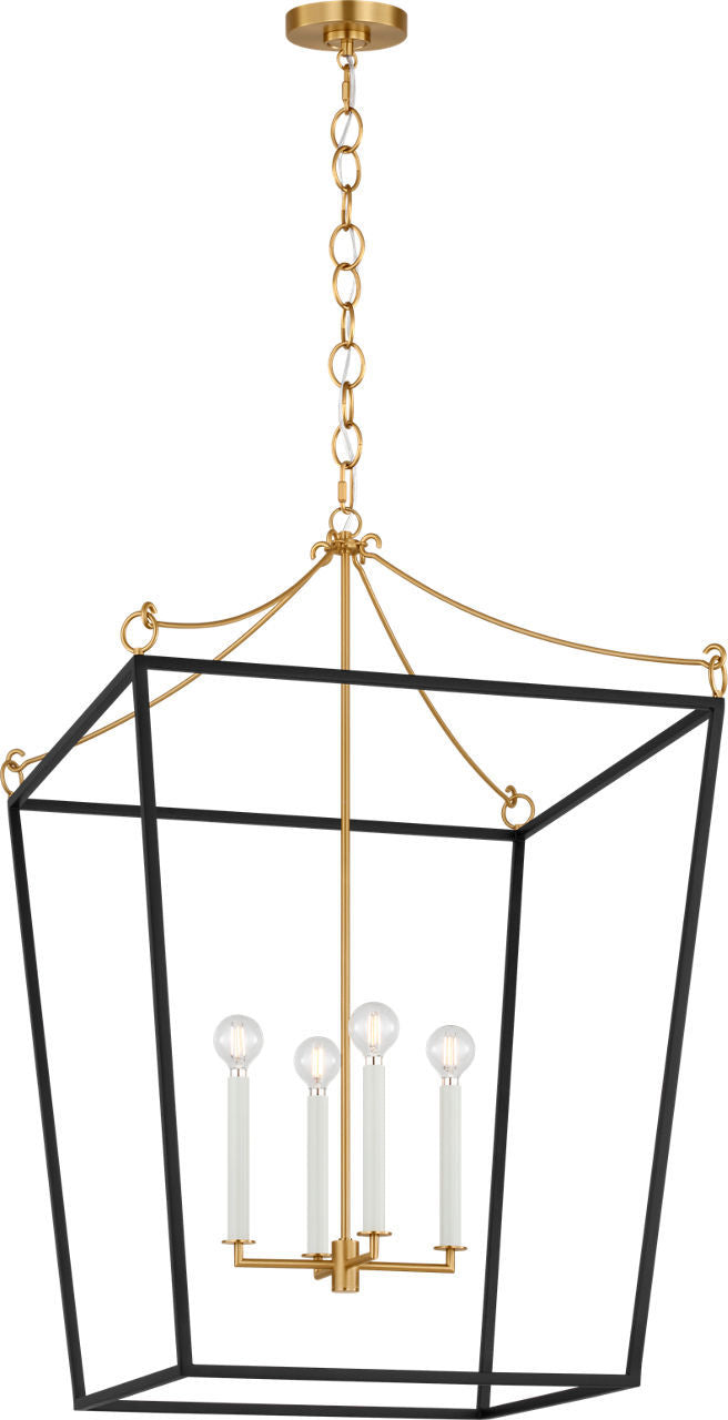 Lanterne 4 lumières | Burnished Brass | Carlyle
