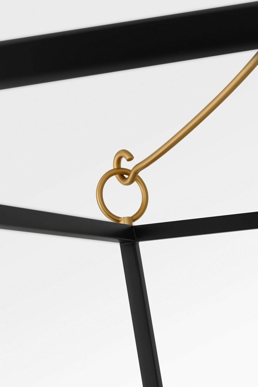 Lanterne 4 lumières | Burnished Brass | Carlyle