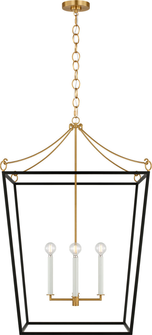 Lanterne 4 lumières | Burnished Brass | Carlyle