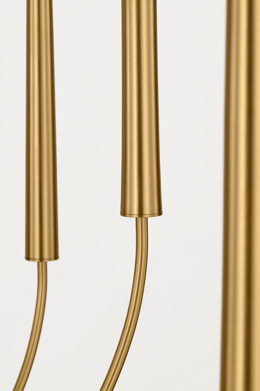 Lustre 8 lumières | Burnished Brass | Lois